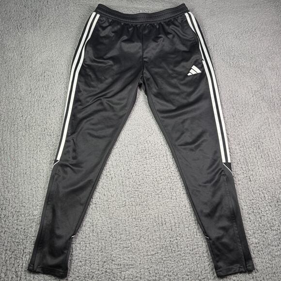 Adidas Tiro 23 Track Pants Mens M Black Soccer AeroReady Ankle Zip 29" HS7232 - Picture 1 of 11